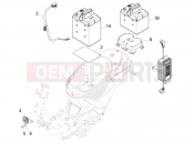PIAGGIO Piaggio 1 Moped Remote control switches - Battery - Horn