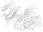 PIAGGIO MP3 530 HPE RST Exclusive Central cover - Footrests