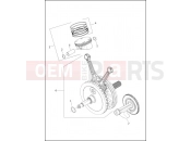 Harley-Davidson 2020 TOURING TOURING ELECTRA GLIDE STANDARD  - FLHT PISTONS AND FLYWHEEL ASSEMBLY - Milwaukee-EightÂ® 114 engine
