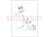 Harley-Davidson 2017 TRIKE TRI GLIDE ULTRA  - FLHTCUTG PISTONS AND FLYWHEEL ASSEMBLY