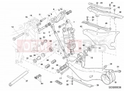 DUCATI 2001 Superbike 996 RS REAR SHOCK ABSORBER » SWING ARM