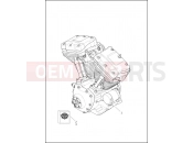 Harley-Davidson 2016 TOURING ROAD KING CLASSIC  - FLHRC ENGINE ASSEMBLY, TWIN-COOLEDâ¢ - TWIN CAM 103â¢