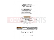 Harley-Davidson 2015 DYNA DYNA LOW RIDER  - FXDL 103 LABELS