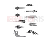 Harley-Davidson 2013 DYNA DYNA STREET BOB (H-D1)  - FXDBA FUEL TANK TRIM