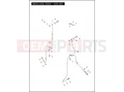Harley-Davidson 2012 DYNA DYNA SWITCHBACK  - FLD BRAKE LINES, FRONT - NON-ABS