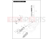 Harley-Davidson 2012 DYNA DYNA FAT BOB  - FXDF 103 SHOCK ABSORBERS, REAR