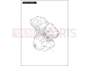 Harley-Davidson 2012 POLICE ELECTRA GLIDE STANDARD POLICE  - FLHTP ENGINE ASSEMBLY - TWIN CAM 103â¢