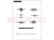 Harley-Davidson 2012 SOFTAIL HERITAGE SOFTAIL CLASSIC  - FLSTC FUEL TANK TRIM