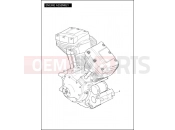 Harley-Davidson 2012 SOFTAIL BLACKLINE  - FXS 103 ENGINE ASSEMBLY - TWIN CAM 103â¢