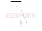 Harley-Davidson 2012 TOURING ROAD GLIDE ULTRA  - FLTRU BRAKE LINE, FRONT - NON-ABS