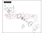 Harley-Davidson 2011 CVO/CUSTOM CVO SOFTAIL CONVERTIBLE  - FLSTSE2 HEADLAMP