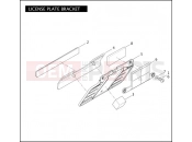 Harley-Davidson 2011 CVO/CUSTOM CVO SOFTAIL CONVERTIBLE  - FLSTSE2 LICENSE PLATE BRACKET