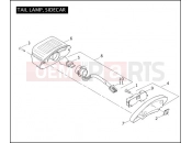Harley-Davidson 2011 SIDECAR STANDARD SIDECAR  - TLE TAIL LAMP, SIDECAR