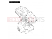Harley-Davidson 2011 TOURING ELECTRA GLIDE CLASSIC  - FLHTC ENGINE ASSEMBLY - TWIN CAM 103â¢