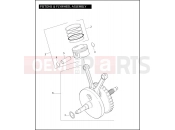 Harley-Davidson 2011 TOURING ELECTRA GLIDE CLASSIC  - FLHTC 103 PISTONS & FLYWHEEL ASSEMBLY - TWIN CAM 103â¢