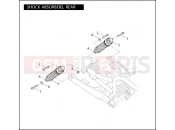 Harley-Davidson 2011 VRSC V-ROD MUSCLE  - VRSCF 105 SHOCK ABSORBERS, REAR