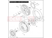 Harley-Davidson 2010 DYNA DYNA LOW RIDER  - FXDL FRONT WHEEL - CAST & SLOTTED