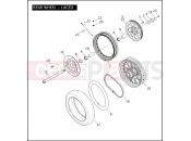 Harley-Davidson 2010 DYNA DYNA LOW RIDER  - FXDL REAR WHEEL - LACED