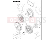 Harley-Davidson 2010 SOFTAIL HERITAGE SOFTAIL  - FLST FRONT WHEEL (2 OF 2)