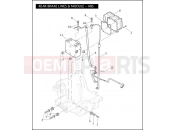 Harley-Davidson 2010 TOURING ULTRA CLASSIC  - FLHTCU REAR BRAKE LINES & MODULE - ABS