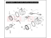 Harley-Davidson 2010 TOURING ROAD GLIDE CUSTOM  - FLTRX INSTRUMENTS - FLHT, FLHTC, FLHTCU, FLHTK & FLHX