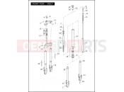 Harley-Davidson 2010 VRSC VRSCDX NIGHT ROD SPECIAL  - VRSCDX FRONT FORK - VRSCF