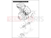 Harley-Davidson 2009 CVO/CUSTOM CVO ROAD GLIDE  - FLTRSE3 ENGINE MOUNTS & STABILIZER LINK