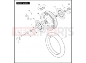 Harley-Davidson 2009 CVO/CUSTOM CVO FAT BOB  - FXDFSE FRONT WHEEL
