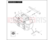 Harley-Davidson 2009 SOFTAIL ROCKER C  - FXCWC SADDLEBAGS - FLSTC