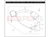 Harley-Davidson 2009 TOURING ROAD KING CLASSIC  - FLHRC HARNESS, BANK ANGLE SENSOR FOR 2006, 2007 & 2008 MOTORCYCLES