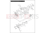 Harley-Davidson 2009 TOURING ELECTRA GLIDE STANDARD  - FLHT TRANSMISSION BEARINGS & COVERS
