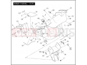 Harley-Davidson 2009 TOURING ROAD GLIDE  - FLTR INNER FAIRING - FLTR