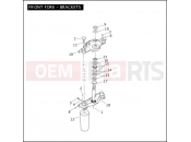 Harley-Davidson 2009 TRIKE TRI GLIDE ULTRA CLASSIC  - FLHTCUTG FRONT FORK - BRACKETS