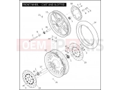 Harley-Davidson 2008 DYNA DYNA SUPER GLIDE  - FXD FRONT WHEEL - CAST & SLOTTED