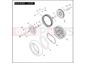 Harley-Davidson 2008 DYNA DYNA SUPER GLIDE CUSTOM  - FXDC REAR WHEEL - LACED