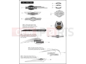 Harley-Davidson 2008 SOFTAIL ROCKER  - FXCW FUEL TANK TRIM