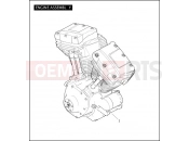 Harley-Davidson 2008 TOURING ELECTRA GLIDE STANDARD  - FLHT ENGINE ASSEMBLY - TWIN CAM 96â¢