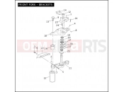 Harley-Davidson 2008 TOURING ROAD GLIDE  - FLTR FRONT FORK - BRACKETS