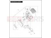 Harley-Davidson 2008 VRSC VRSCDA NIGHT ROD W/ABS  - VRSCDA REAR BRAKE CALIPER
