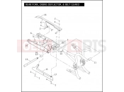 Harley-Davidson 2008 VRSC VRSCDX NIGHT ROD SPECIAL  - VRSCDX REAR FORK, DEBRIS DEFLECTOR, & BELT GUARD