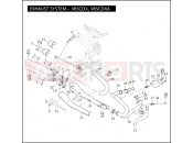 Harley-Davidson 2008 VRSC VRSCDXA NIGHT ROD SPECIAL W/ABS  - VRSCDXA 105 EXHAUST SYSTEM - VRSCDX, VRSCDXA