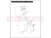 Harley-Davidson 2007 CVO/CUSTOM CVO ROAD KING  - FLHRSE3 PISTON & FLYWHEEL ASSEMBLY - NON JAPAN