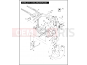 Harley-Davidson 2007 CVO/CUSTOM CVO DYNA  - FXDSE FRAME, JIFFY STAND, FRONT SPOILER