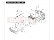 Harley-Davidson 2007 DYNA DYNA SUPER GLIDE CUSTOM  - FXDC BATTERY TRAY & BATTERY