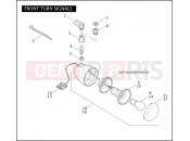 Harley-Davidson 2007 DYNA DYNA LOW RIDER  - FXDL FRONT TURN SIGNALS