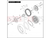 Harley-Davidson 2007 DYNA DYNA WIDE GLIDE  - FXDWG REAR WHEEL - LACED