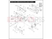 Harley-Davidson 2007 VRSC VRSCAW V-ROD  - VRSCAW 105 REAR FORK, DEBRIS DEFLECTOR, & BELT GUARD