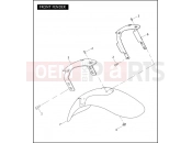 Harley-Davidson 2007 VRSC VRSCDX NIGHT ROD SPECIAL  - VRSCDX FRONT FENDER