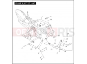Harley-Davidson 2006 CVO/CUSTOM CVO V-ROD  - VRSCSE2 FRAME & JIFFY STAND