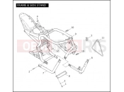 Harley-Davidson 2006 CVO/CUSTOM CVO VR DESTROYER  - VRXSE FRAME & SIDE STAND